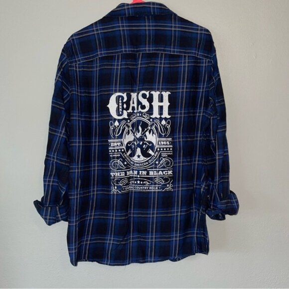 Johnny Cash Flannel - Picture 1 of 7